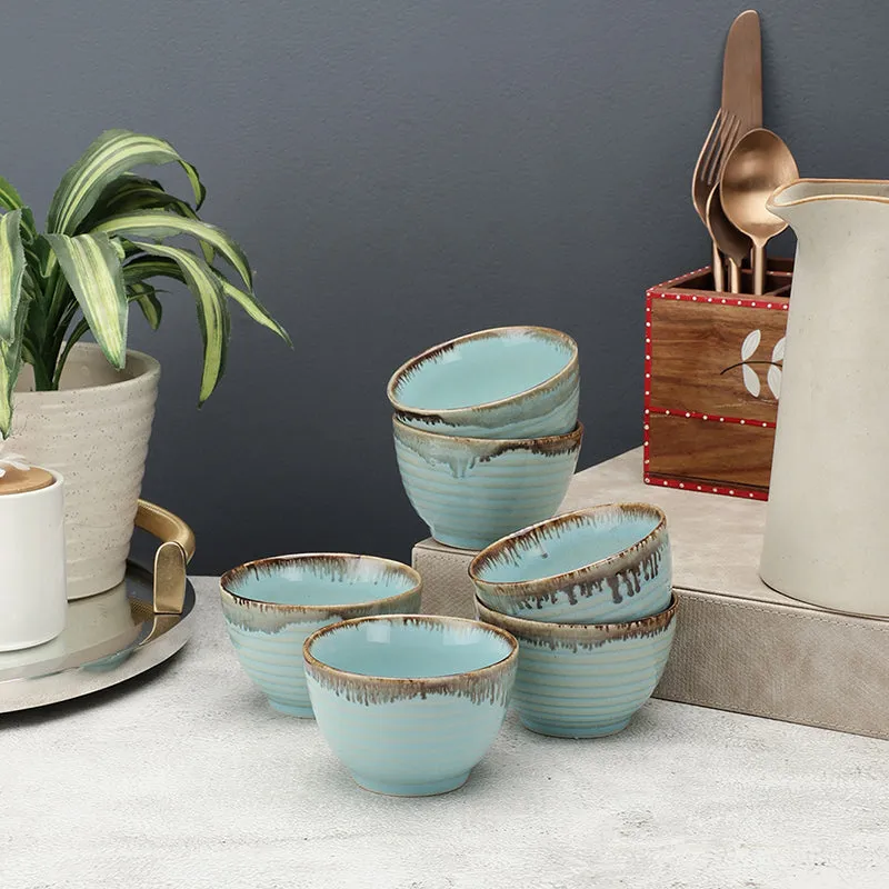 Casablanca Ceramic Snack Bowl (150 mL) - Set Of Six media 1