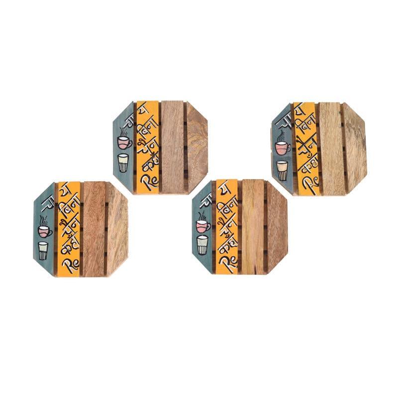 Mikhaya Wooden Coaster - Set Of Four media 5