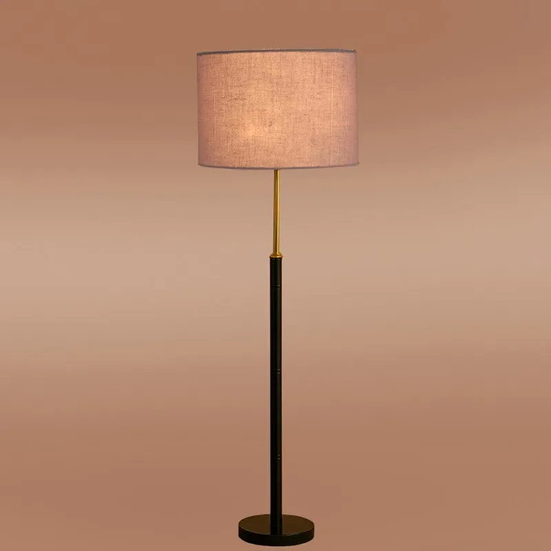 Nordic Glow Wooden Floor Lamp - Grey media 6