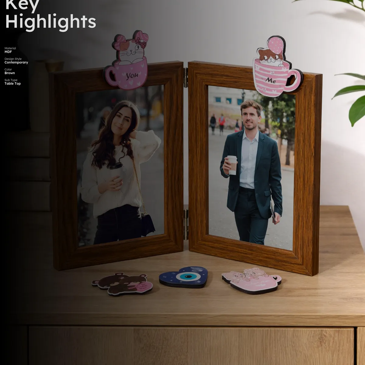 Lovio MDF Photo Frame with Magnetic Stickers media 2