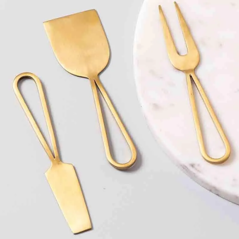 Edam Cheese Knives - Set Of Three media 1