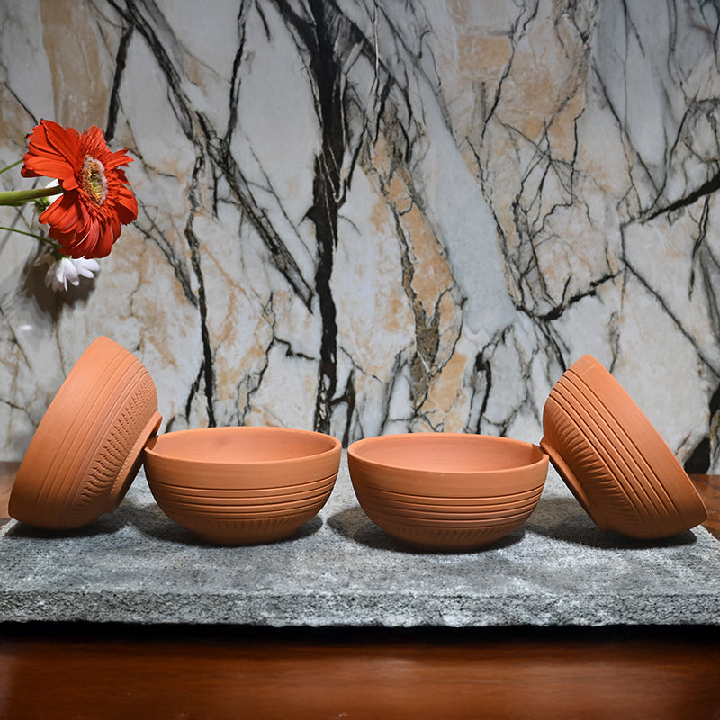 Rhea Terracotta Serving Bowl (220 mL) - Set Of Four media 7