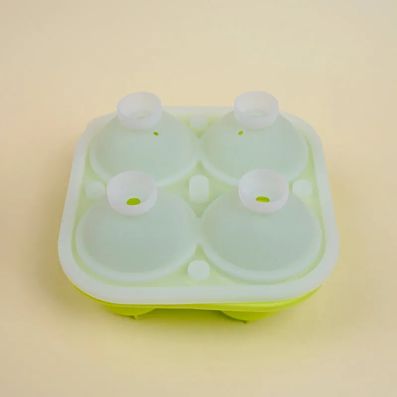 Rose Silicone 4-Cube Ice Mould - Green media 4