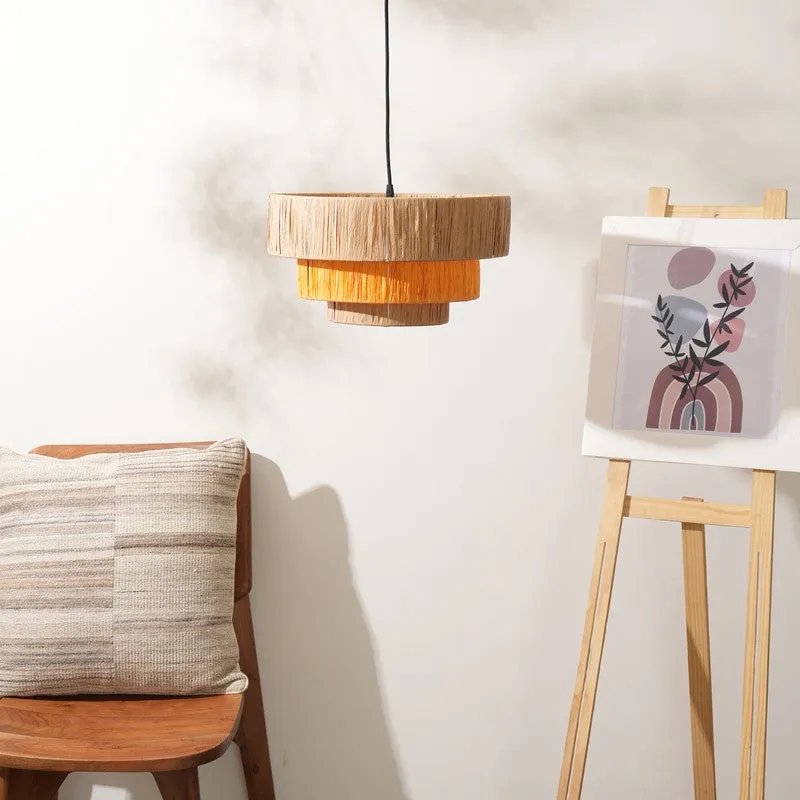 Fig Living Ombre Pendant Ceiling Lamp - Orange & Brown media 3