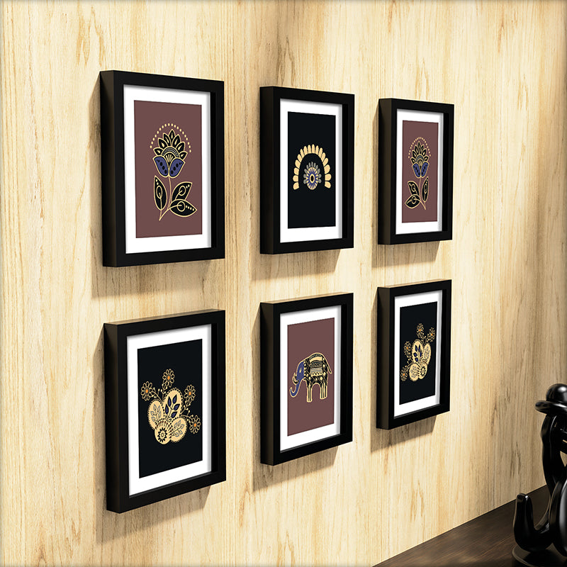 Ethnic Naturale Wall Art With Frame - Set Of Six media 7