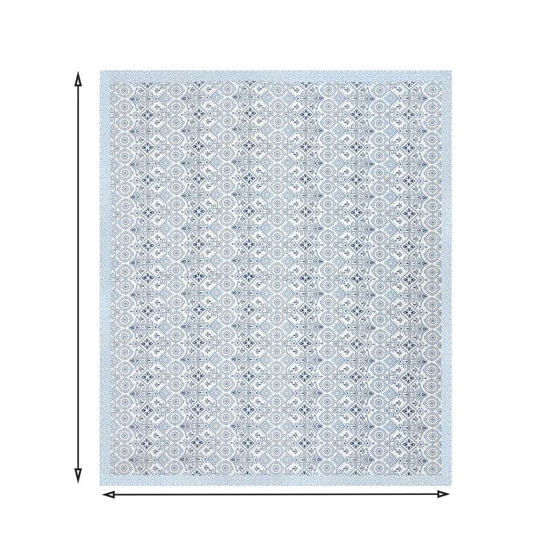 Madhuprerna Printed Cotton Bedsheet (Blue) - 160 TC media 4
