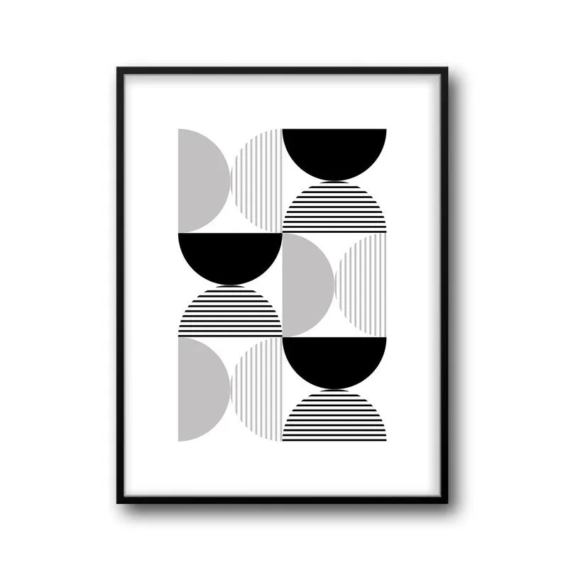 Charcoal Echoes Framed Canvas Wall Painting media 6