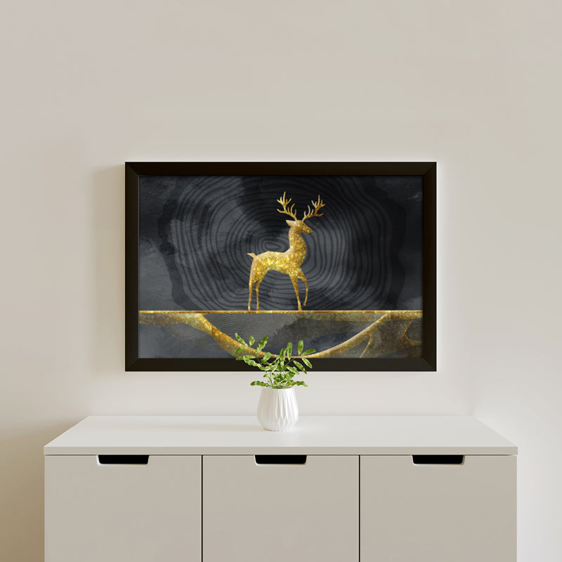 Celestial Stag Wall Painting