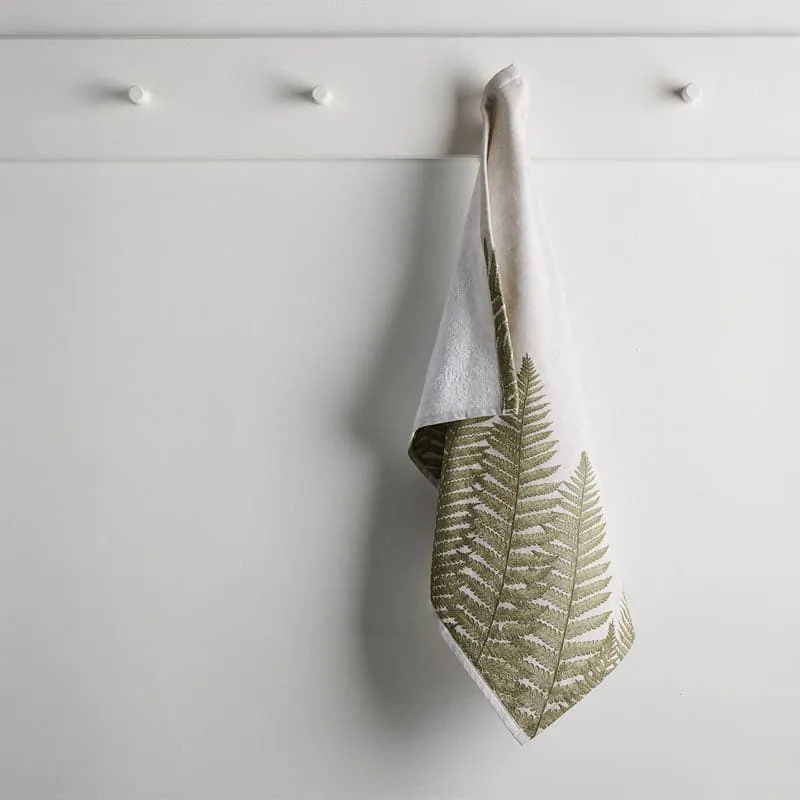 Fern Touch Bamboo Terry Hand Towel - Set Of Two media 3