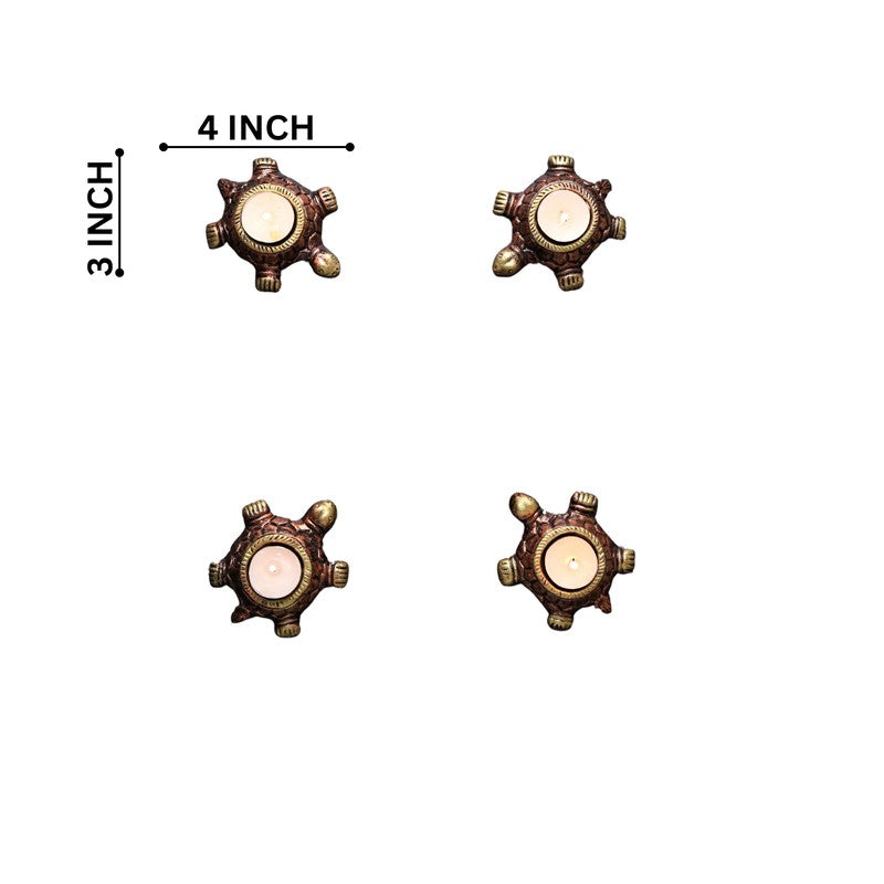 Tortoise Tea Light Holder - Set Of Four media 8