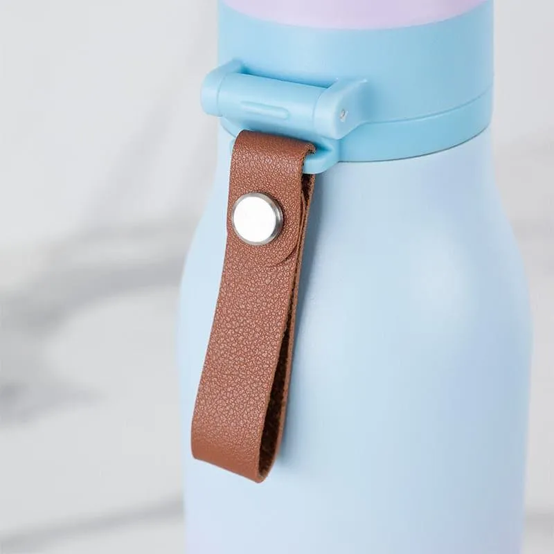 Juno Sip Hot & Cold Thermos Water Bottle (Light Blue & Purple) - 750 mL media 5