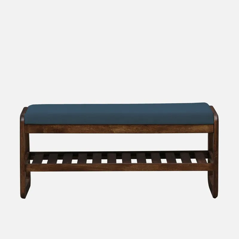 Tread Mango Wood Shoe Rack - Blue media 3