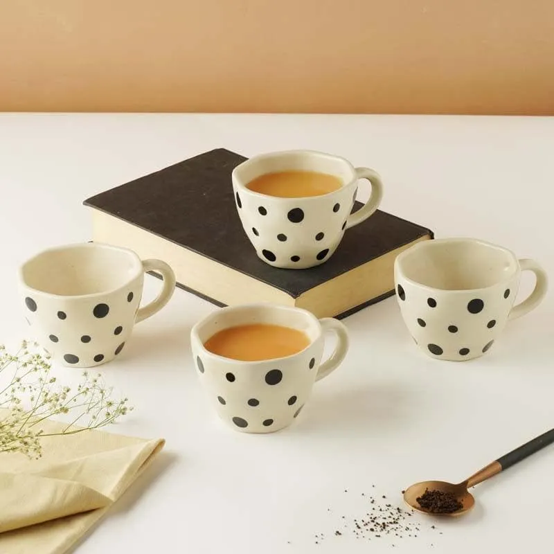 Big Ceramic Tea Cup (210 mL Each) - Set of Four media 3
