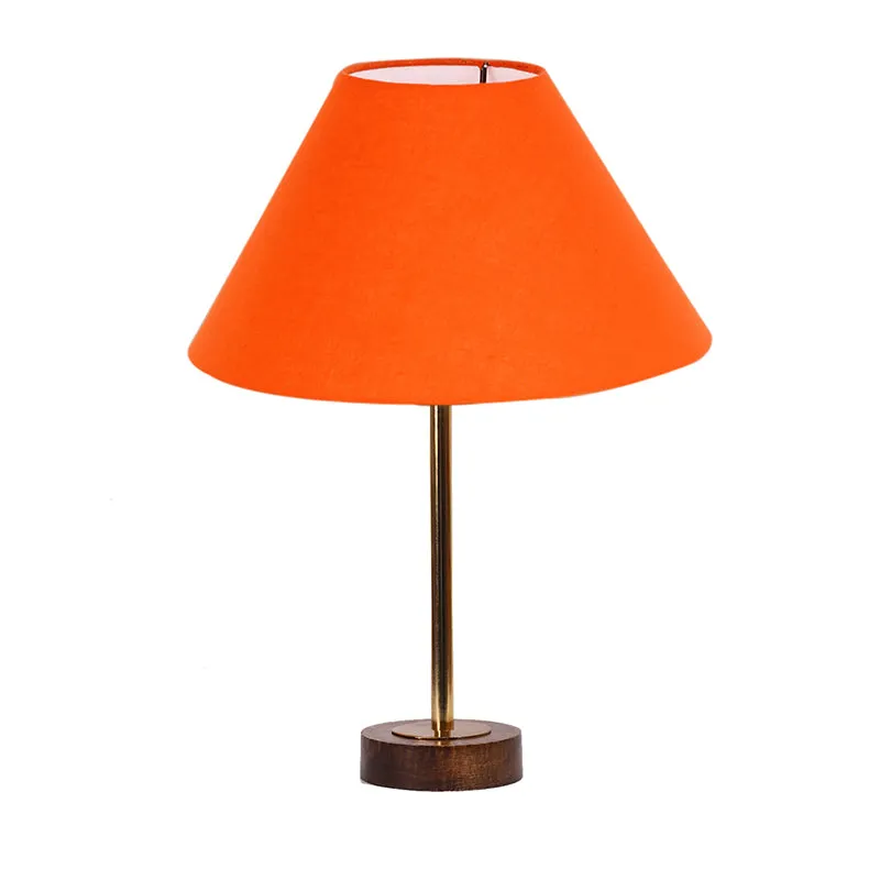 Cotin II Rodin Wooden Table Lamp - Orange,Gold,Brown media 4