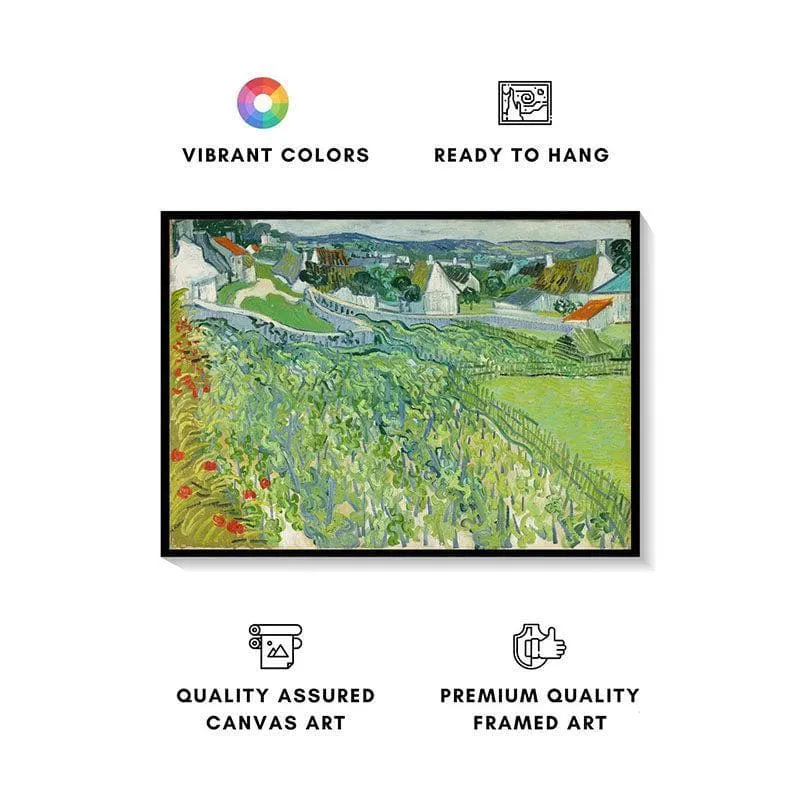 Vineyards Canvas Wall Painting - Black Frame media 4