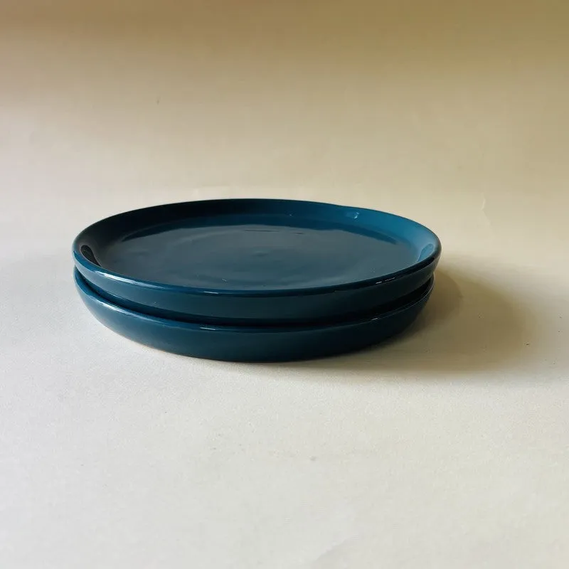 Ceramic Quarter Plate (Blue) - Set Of Two media 4