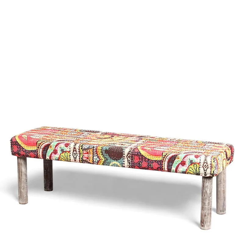 Bexon Sheesham Wooden Bench - Multicolor media 4