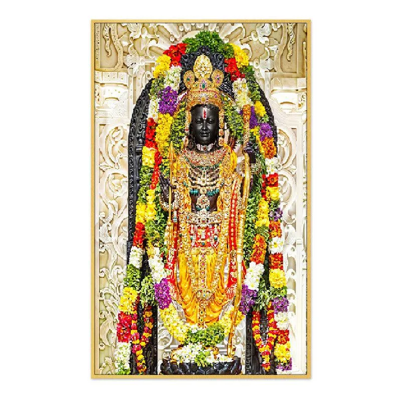Tirupati Deva Canvas Wall Painting With Frame media 5