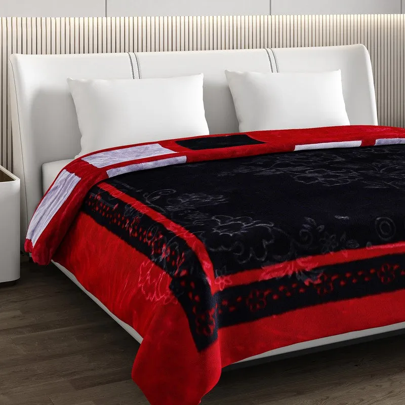 Monte Carlo Crimson Mosaic Blanket - 850 GSM media 5
