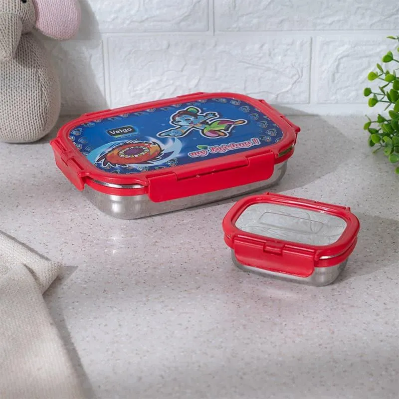 Naught Kanha Blue Lunch Box (775/150 mL) - Two Piece Set media 3