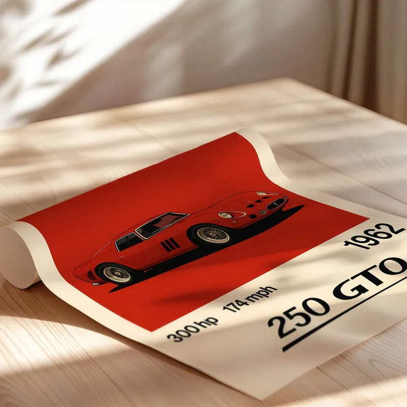 Ferrari 250 GTO Wall Poster media 5