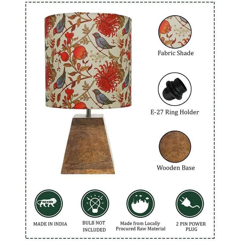 Pyramid Perfection Blossom Fabric Table Lamp - Multicolor media 7