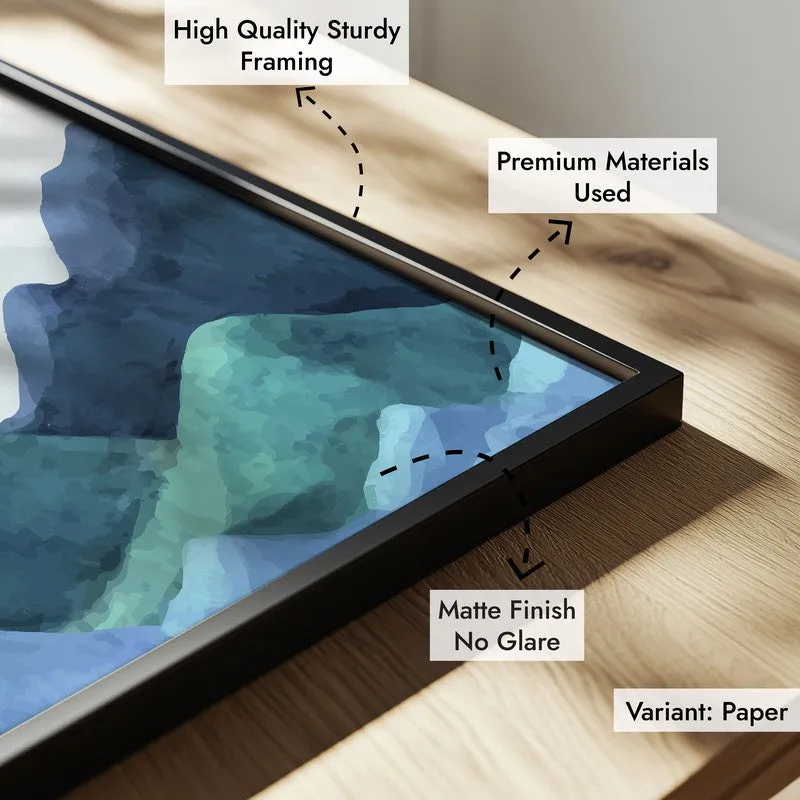 Sandy Peaks Archival Paper Wall Art With Frame media 7
