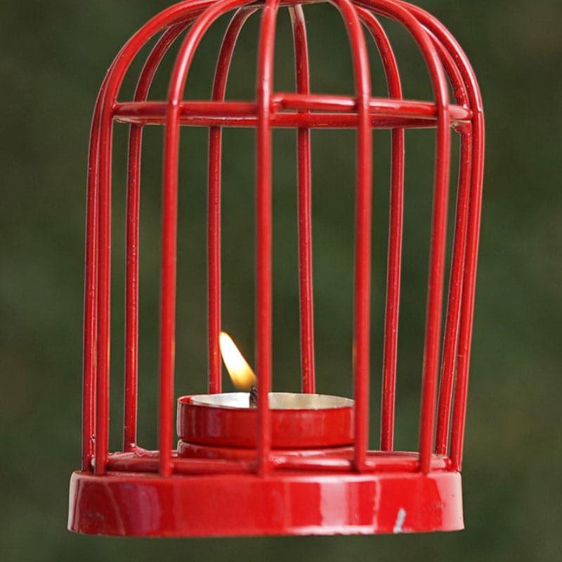 Bird Home Tealight Candle Holder - Red media 4