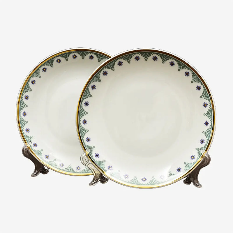 Isebella 24k Gold Brushed Porcelain Dinner Set - 21 Piece Set media 9