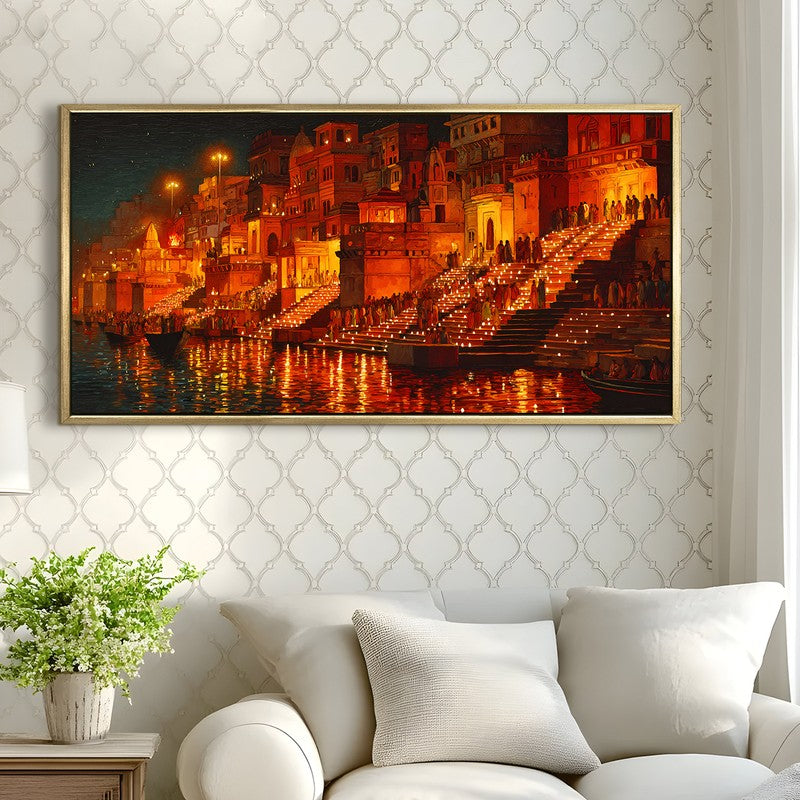 When Kashi Lights the River Wall Art