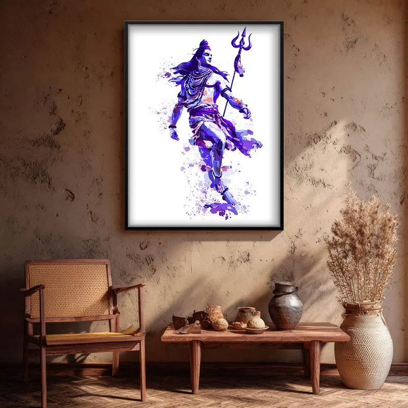 Cosmic Dance Lord Shiva Archival Paper Wall Art media 1