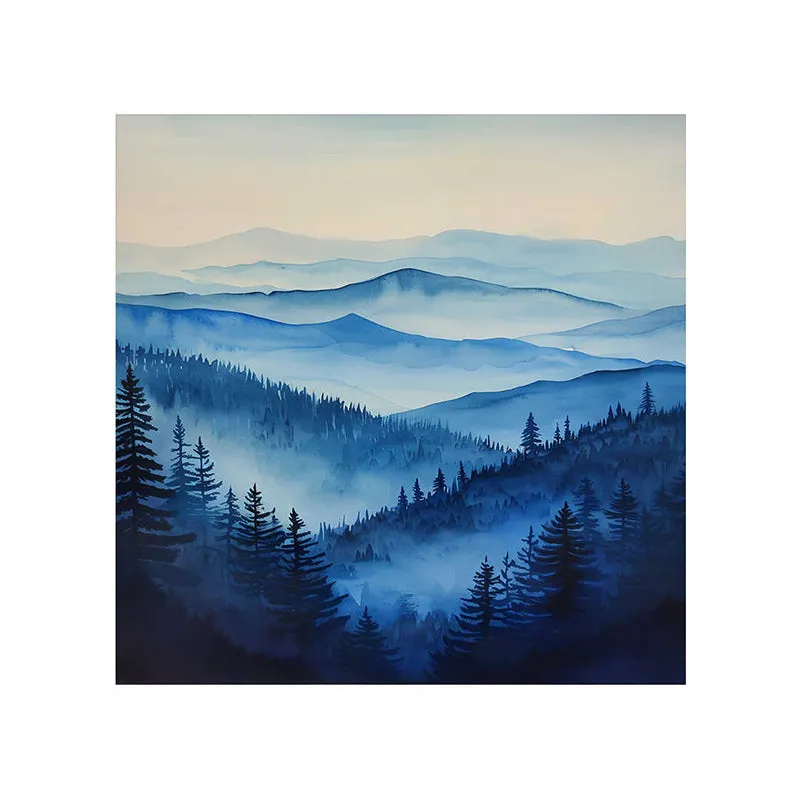Misty Alps Wall Painting media 5
