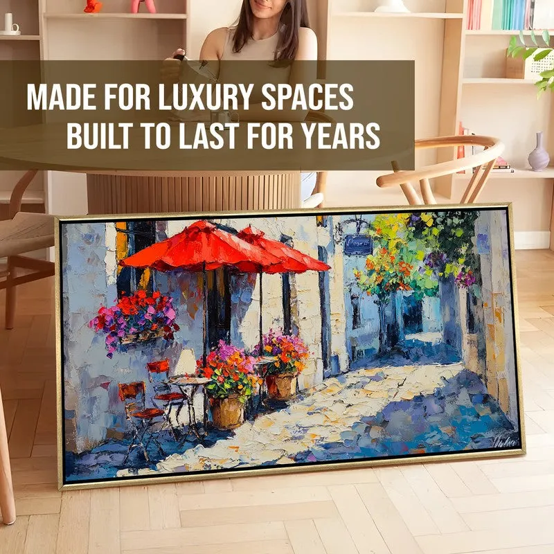 Parasol Canvas Wall Painting With Frame media 7