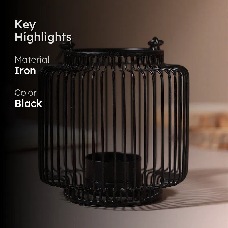 Nebula Tealight Candle Holder - Black media 2