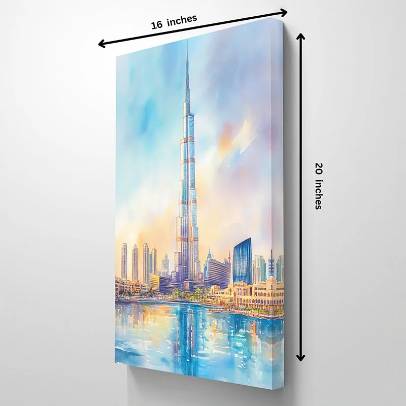 Burj Khalifa Wall Painting media 5