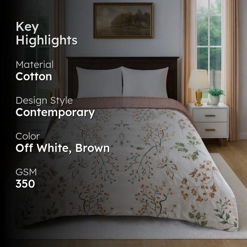 CloudNest Reversible Cotton Comforter - 350 GSM media 2