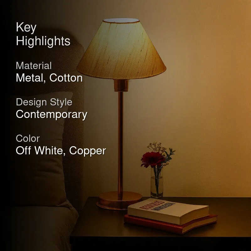 Kavira Ziro Metal Table Lamp - OffWhite media 2