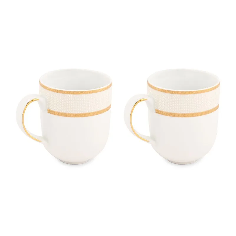 Classic Sip Porcelain Coffee Mug (300 mL Each) - Set Of Two media 3