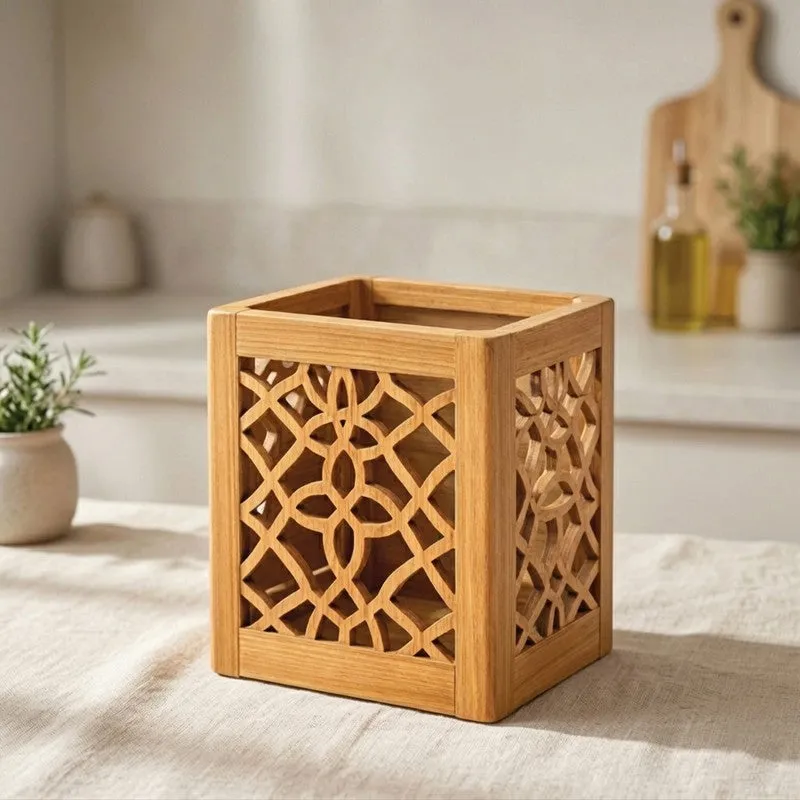 Prime Dine MDF Rustic Cutlery Stand media 4