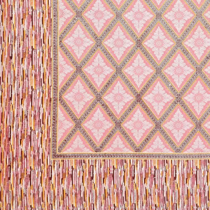 Maitreya Cotton Bedsheet (Peach) - 144 TC media 5