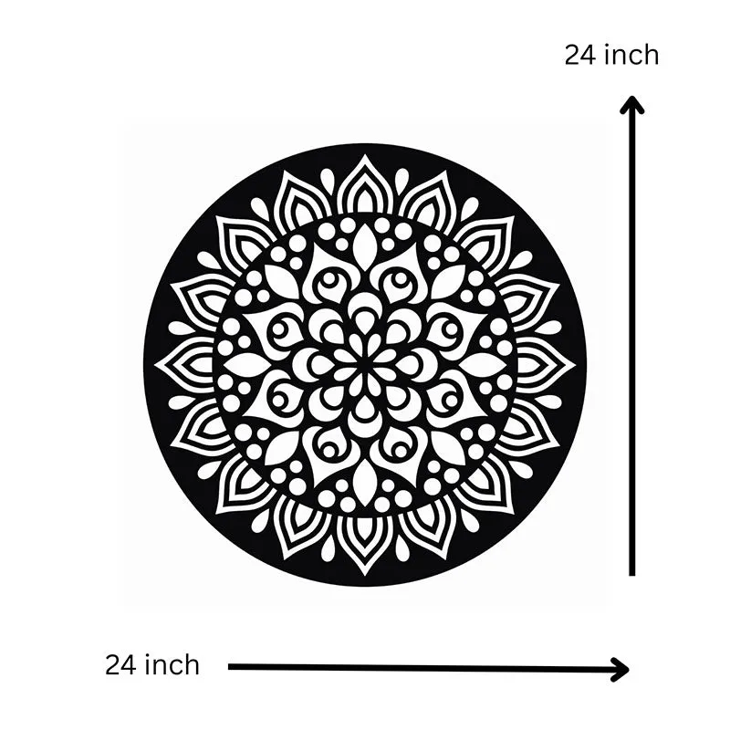 Adla Mandala Black Iron Wall Accent media 6