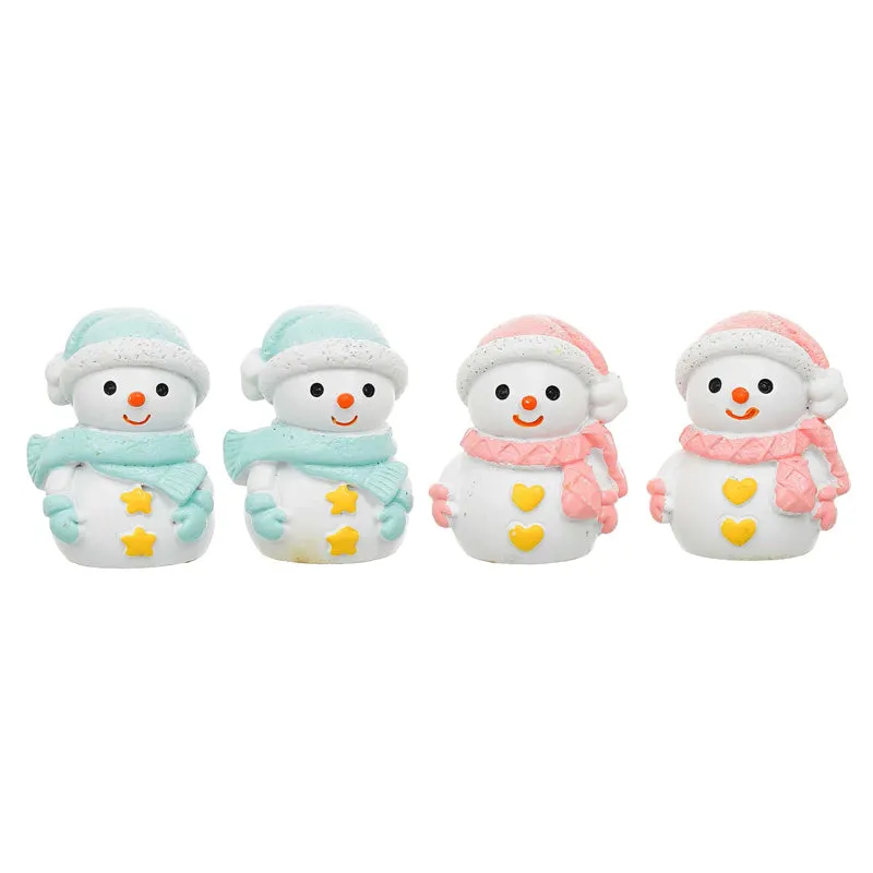 Snowman Quartet Resin Figurine - Set Of Four media 5
