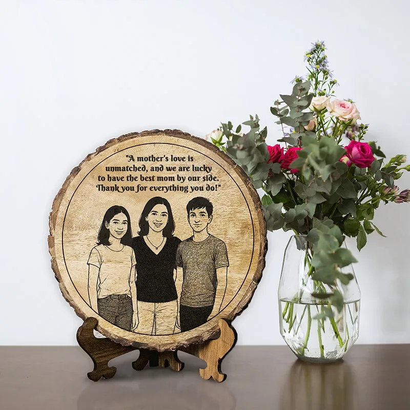 Thank You For Everything You Do Wood Showpiece - Round media 1