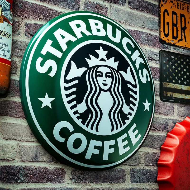 Starbucks Coffee Button Metal Wall Accent media 1