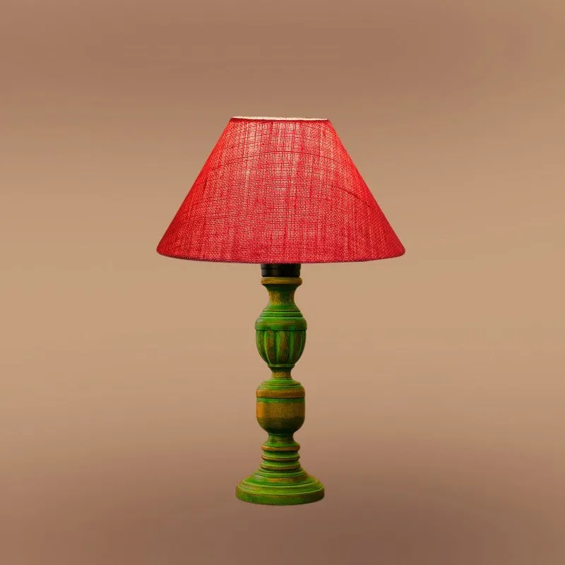Arvello Zylo Wooden Table Lamp - Pink media 6