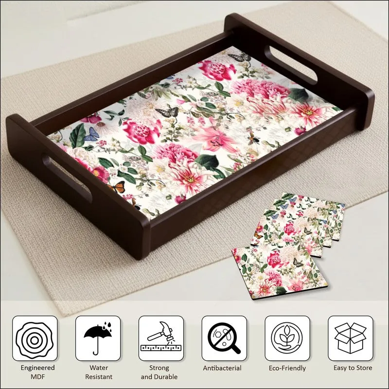 EchoServe Serving Tray with 4 Coasters - Five Piece Set media 7