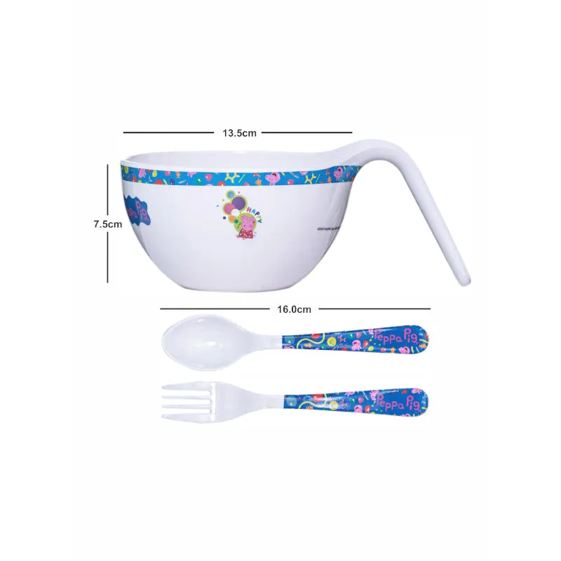 Servewell Peppa Piggy Kids Bowl With Spoons - 650 ML media 4