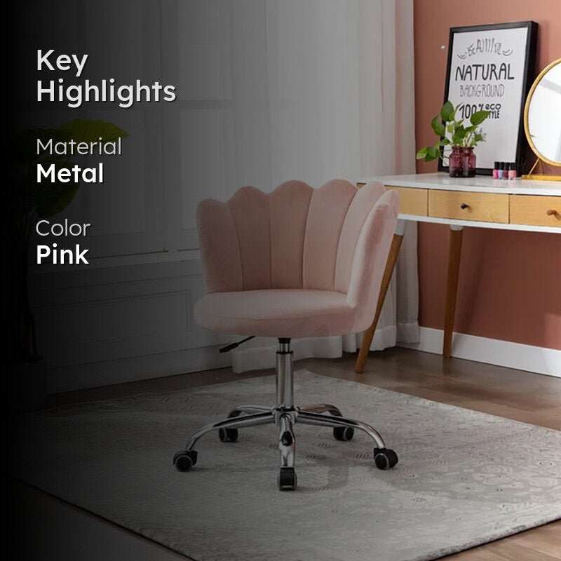 Flexon Metal Office Chair  -  Pink media 2