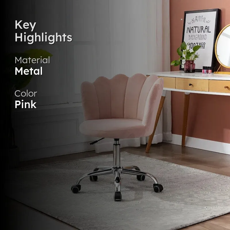 Flexon Metal Office Chair - Pink media 2