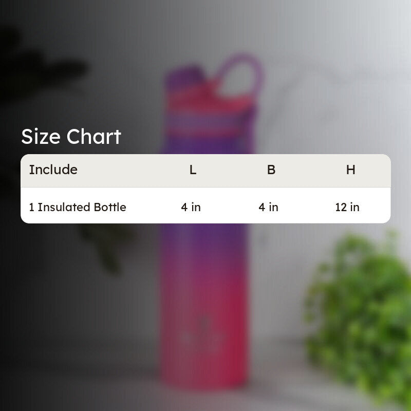 Serene Sip Hot & Cold Thermos Water Bottle (Pink & Purple) - 800 mL media 7